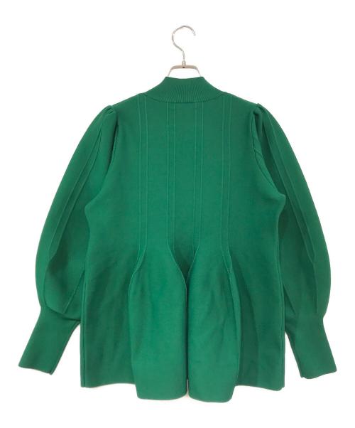 Ameri（アメリ）Ameri (アメリ) CONSTRUCTIVE KNIT TOP/コンストラクティブニットトップ グリーン サイズ:SIZE Freeの古着・服飾アイテム
