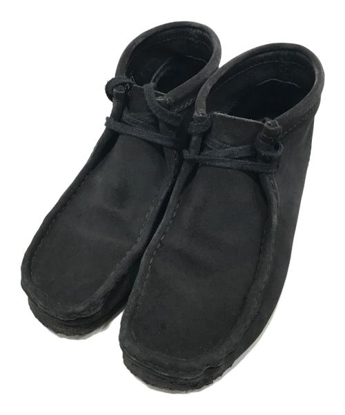 CLARKS（クラークス）CLARKS (クラークス) ワラビーシューズ ブラック サイズ:25.5cmの古着・服飾アイテム