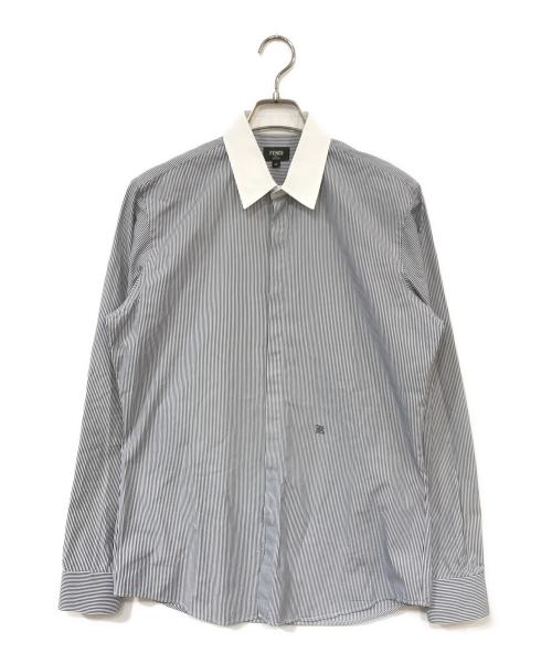 FENDI（フェンディ）FENDI (フェンディ) レギュラーシャツ ブルー サイズ:40の古着・服飾アイテム