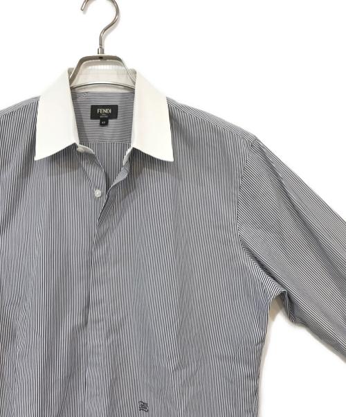 FENDI（フェンディ）FENDI (フェンディ) レギュラーシャツ ブルー サイズ:40の古着・服飾アイテム