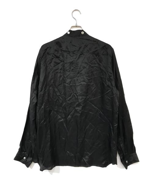 RICK OWENS（リックオウエンス）RICK OWENS (リックオウエンス) LARRY SHIRT ブラック サイズ:42の古着・服飾アイテム