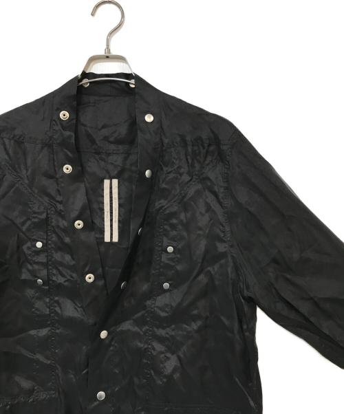 RICK OWENS（リックオウエンス）RICK OWENS (リックオウエンス) LARRY SHIRT ブラック サイズ:42の古着・服飾アイテム