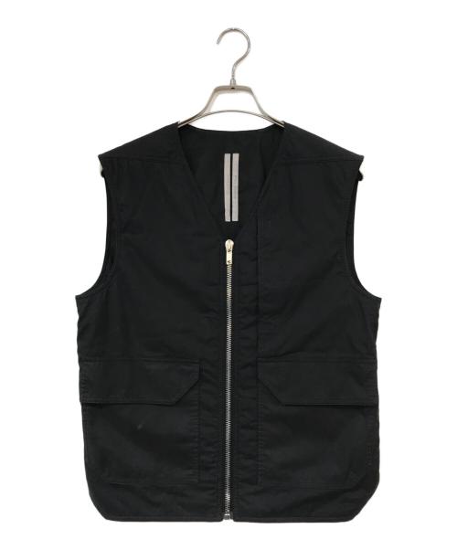RICK OWENS（リックオウエンス）RICK OWENS (リックオウエンス) カーゴベスト ブラック サイズ:48の古着・服飾アイテム