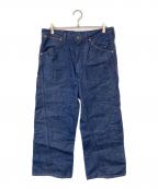 SKEWedスキュー）の古着「ワイドデニムパンツ」｜インディゴ