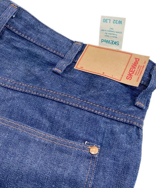 SKEWed（スキュー）SKEWed (スキュー) ワイドデニムパンツ インディゴ サイズ:W32の古着・服飾アイテム
