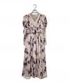 HER LIP TOハーリップトゥ）の古着「Muse Floral Cut-Out Dress」｜ピンク