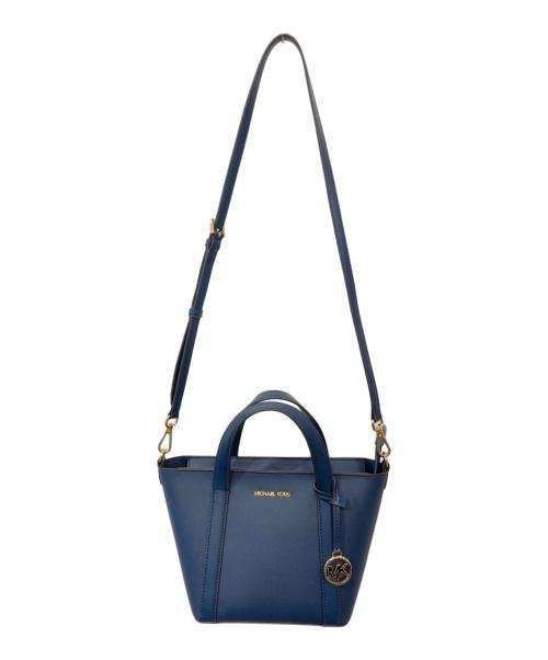 MICHAEL KORS（マイケル・コース）MICHAEL KORS (マイケルコース) 2WAYショルダーバッグ ネイビーの古着・服飾アイテム