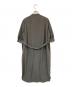 23区 (ニジュウサンク) プレーンストレッチタフタ シャツ ワンピース グレー サイズ:38：6000円