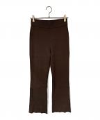 MUSE de Deuxieme Classeミューズ ドゥーズィエム クラス）の古着「Diner B RIB パンツ」｜ブラウン