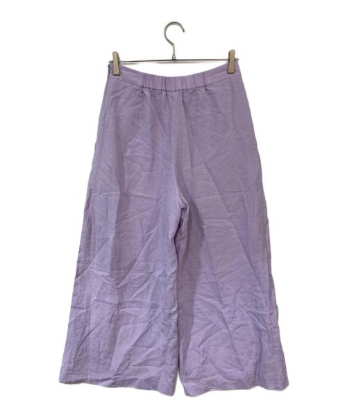 ebure（エブール）EBURE (エブール) ワイドパンツ ラベンダー サイズ:40の古着・服飾アイテム