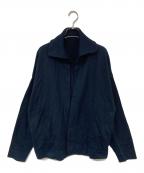 MUSE de Deuxieme Classeミューズ ドゥーズィエム クラス）の古着「Twins ニット ジャケット」｜ネイビー