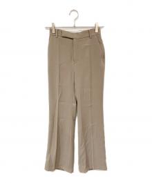 anuans（アニュアンス）の古着「スリムフィットセミフレアパンツ」｜ベージュ