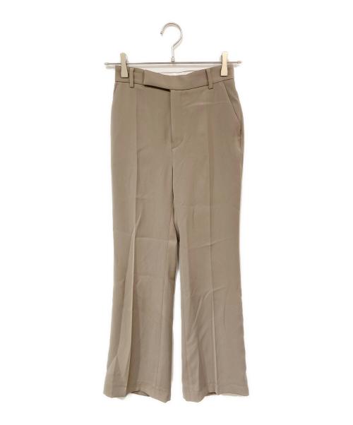 anuans（アニュアンス）anuans (アニュアンス) スリムフィットセミフレアパンツ ベージュ サイズ:SIZE XSの古着・服飾アイテム