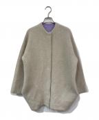 ELENDEEKエレンディーク）の古着「CN RACCOON MIX W CARDIGAN/CNラクーンミックスWカーディガン」｜アイボリー