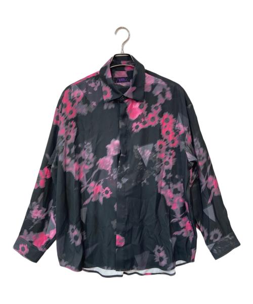 HARE（ハレ）HARE (ハレ) ノーバディーフラワープリントシャツ ブラック サイズ:Mの古着・服飾アイテム