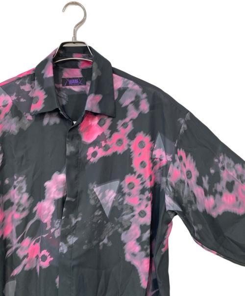 HARE（ハレ）HARE (ハレ) ノーバディーフラワープリントシャツ ブラック サイズ:Mの古着・服飾アイテム