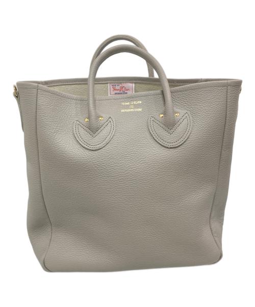 YOUNG & OLSEN The DRYGOODS STORE（ヤングアンドオルセン ザ ドライグッズストア）YOUNG & OLSEN The DRYGOODS STORE (ヤングアンドオルセン ザ ドライグッズストア) レザートートバッグ グレーの古着・服飾アイテム