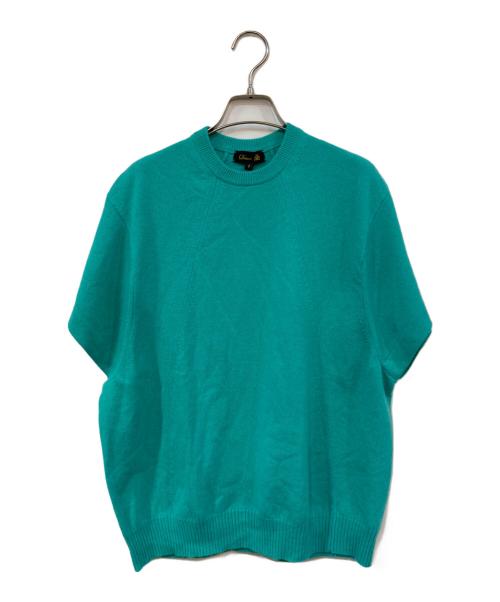 DRAWER（ドゥロワー）DRAWER (ドゥロワー) 半袖ニット グリーン サイズ:SIZE 1の古着・服飾アイテム