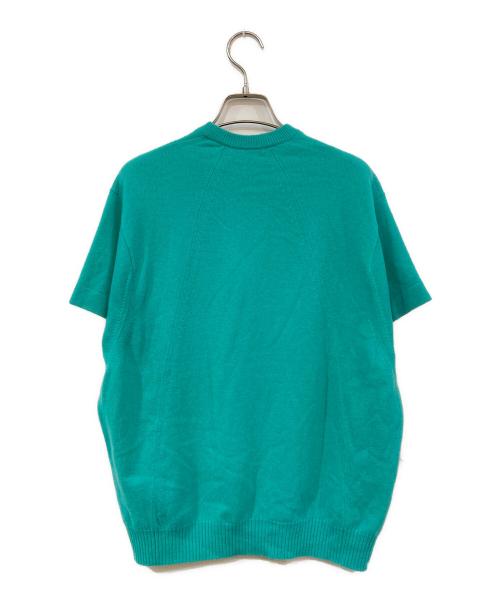 DRAWER（ドゥロワー）DRAWER (ドゥロワー) 半袖ニット グリーン サイズ:SIZE 1の古着・服飾アイテム
