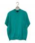 DRAWER（ドゥロワー）の古着「半袖ニット」｜グリーン