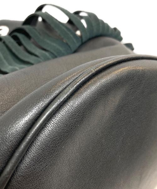 J&M DAVIDSON（ジェイ＆エム デヴィッドソン）J&M DAVIDSON (ジェイ＆エム デヴィッドソン) 巾着ショルダーバッグ ブラックの古着・服飾アイテム