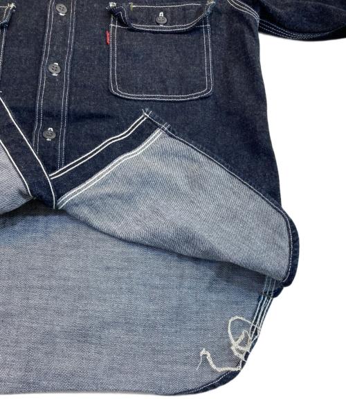 EIGHT G（エイトジー）EIGHT G (エイトジー) デニムシャツ ブルー サイズ:Lの古着・服飾アイテム