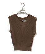 CHAOSカオス）の古着「ニットベスト」｜ブラウン