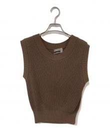 CHAOS（カオス）の古着「ニットベスト」｜ブラウン