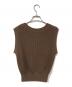 CHAOS (カオス) ニットベスト ブラウン サイズ:SIZE Free：5000円