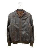 USEDユーズド）の古着「レザージャケット」｜ブラウン
