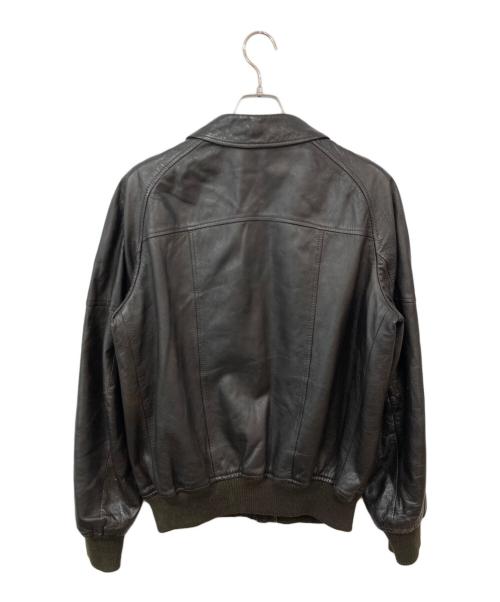USED（ユーズド）USED (ユーズド) レザージャケット ブラウン サイズ:SIZE 54の古着・服飾アイテム