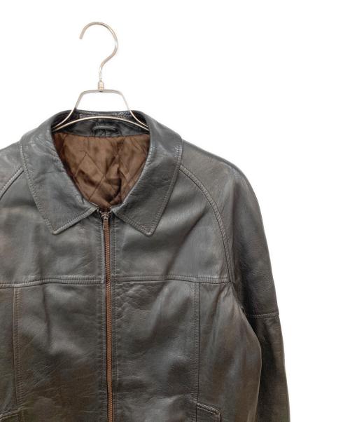 USED（ユーズド）USED (ユーズド) レザージャケット ブラウン サイズ:SIZE 54の古着・服飾アイテム