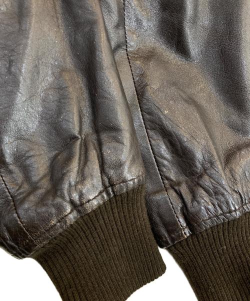 USED（ユーズド）USED (ユーズド) レザージャケット ブラウン サイズ:SIZE 54の古着・服飾アイテム