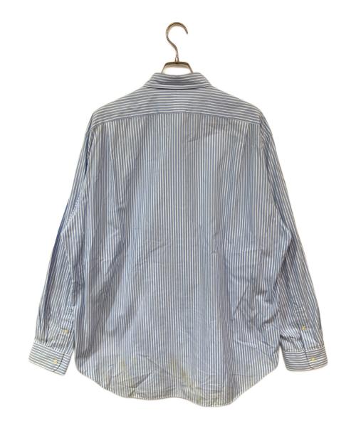 POLO RALPH LAUREN（ポロ・ラルフローレン）POLO RALPH LAUREN (ポロ・ラルフローレン) ストライプシャツ スカイブルー サイズ:XLの古着・服飾アイテム
