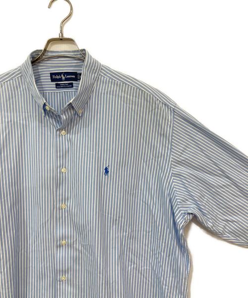 POLO RALPH LAUREN（ポロ・ラルフローレン）POLO RALPH LAUREN (ポロ・ラルフローレン) ストライプシャツ スカイブルー サイズ:XLの古着・服飾アイテム