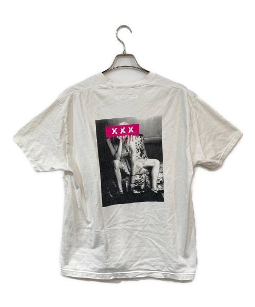GOD SELECTION XXX（ゴッドセレクショントリプルエックス）GOD SELECTION XXX (ゴッドセレクショントリプルエックス) プリントTシャツ ホワイト サイズ:XLの古着・服飾アイテム