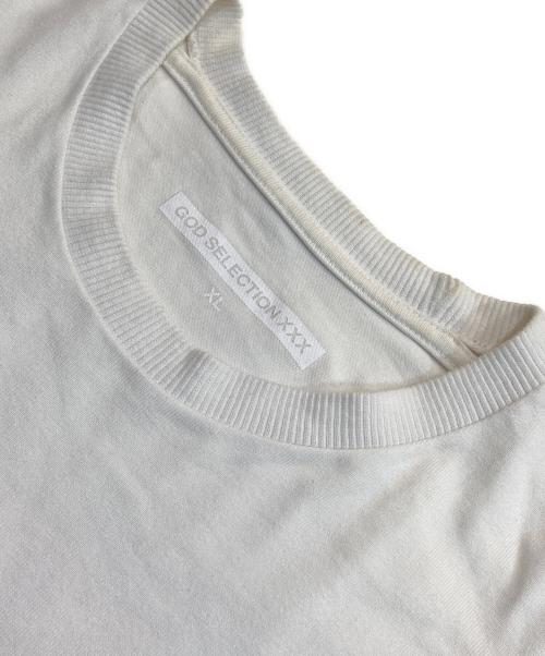 GOD SELECTION XXX（ゴッドセレクショントリプルエックス）GOD SELECTION XXX (ゴッドセレクショントリプルエックス) プリントTシャツ ホワイト サイズ:XLの古着・服飾アイテム