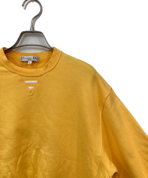 Christian Dior Sports（クリスチャン ディオールスポーツ）Christian Dior Sports (クリスチャン ディオールスポーツ) クルーネックスウェット イエロー サイズ:SIZE Lの古着・服飾アイテム