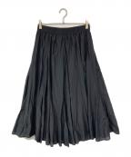 THE CLASSEザ・クラス）の古着「シルクコットン・フレアスカート」｜ブラック