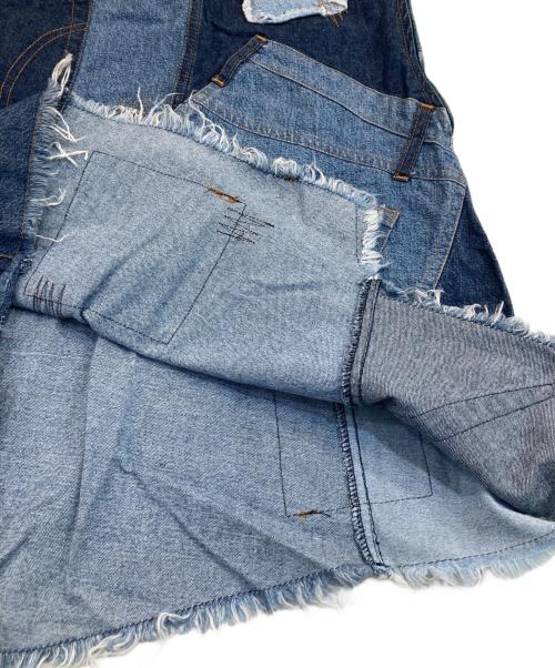 DOLCE & GABBANA（ドルチェ＆ガッバーナ）DOLCE & GABBANA (ドルチェ＆ガッバーナ) パッチワークデニムスカート ブルー サイズ:26の古着・服飾アイテム