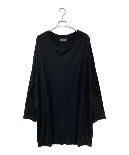 YOHJI YAMAMOTO（ヨウジヤマモト）YOHJI YAMAMOTO (ヨウジヤマモト) ロングスリーブカットソー ブラック サイズ:3の古着・服飾アイテム