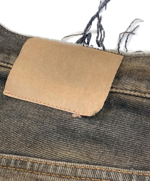 MM6 Maison Margiela（エムエムシックスメゾンマルジェラ）MM6 Maison Margiela (エムエムシックスメゾンマルジェラ) WIDE LEG DENIM TROUSERS ブラウン サイズ:32の古着・服飾アイテム