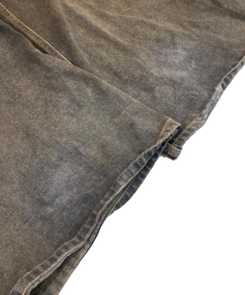 MM6 Maison Margiela（エムエムシックスメゾンマルジェラ）MM6 Maison Margiela (エムエムシックスメゾンマルジェラ) WIDE LEG DENIM TROUSERS ブラウン サイズ:32の古着・服飾アイテム