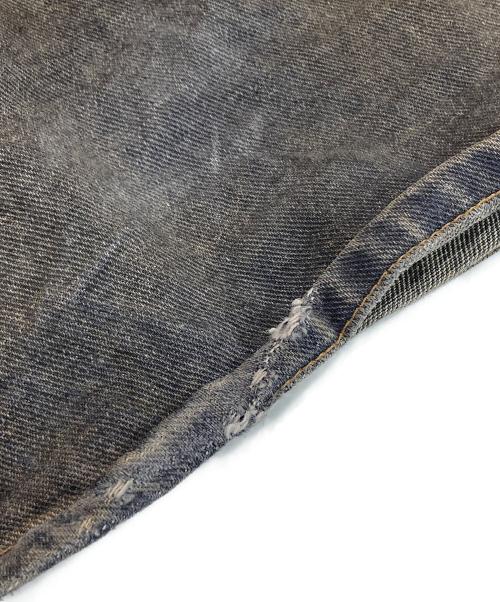 MM6 Maison Margiela（エムエムシックスメゾンマルジェラ）MM6 Maison Margiela (エムエムシックスメゾンマルジェラ) WIDE LEG DENIM TROUSERS ブラウン サイズ:32の古着・服飾アイテム