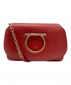 Salvatore Ferragamoサルヴァトーレ フェラガモ）の古着「カメラバッグ」｜レッド