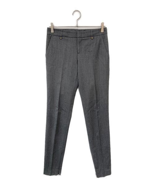 GUCCI（グッチ）GUCCI (グッチ) 裾ジップスラックス グレー サイズ:40の古着・服飾アイテム