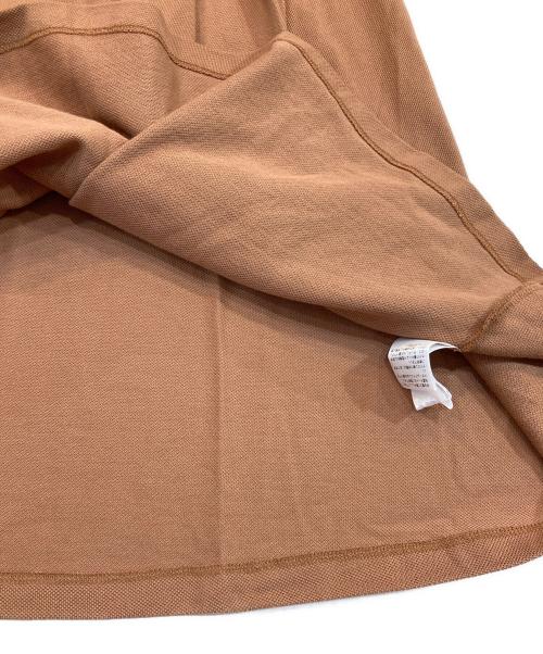 LACOSTE（ラコステ）LACOSTE (ラコステ) 鹿の子地マキシ丈ドレス ブラウン サイズ:34の古着・服飾アイテム