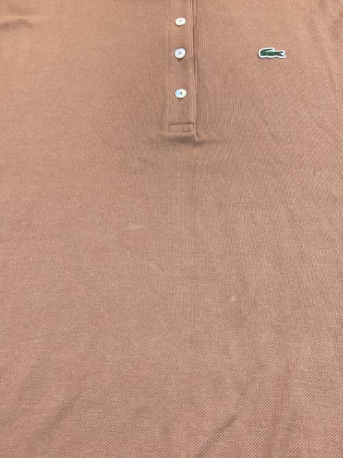 LACOSTE（ラコステ）LACOSTE (ラコステ) 鹿の子地マキシ丈ドレス ブラウン サイズ:34の古着・服飾アイテム