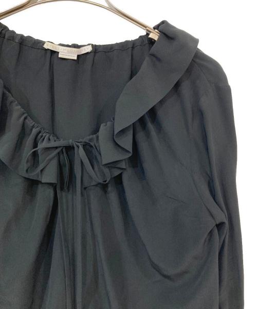 STELLA McCARTNEY（ステラマッカートニー）STELLA McCARTNEY (ステラマッカートニー) フリルギャザーブラウス ブラック サイズ:SIZE 36の古着・服飾アイテム