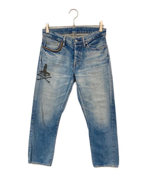 Hysteric Glamour（ヒステリックグラマー）Hysteric Glamour (ヒステリックグラマー) スタッズデニムパンツ インディゴ サイズ:印字薄れの古着・服飾アイテム